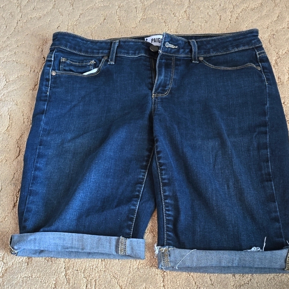 Paige dark denim shirts size 29